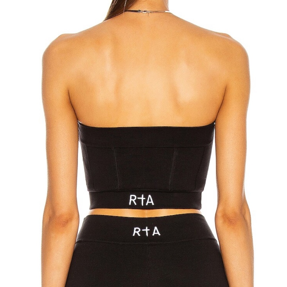 rta nour crop top in black - Picture 2 of 8